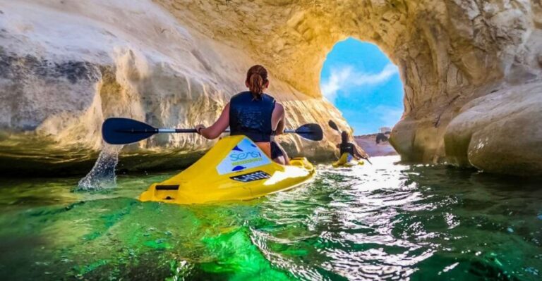 Malta: Ultimate Kayak Adventure - Meeting under Sensi Lido Beach (and how not to lose time)